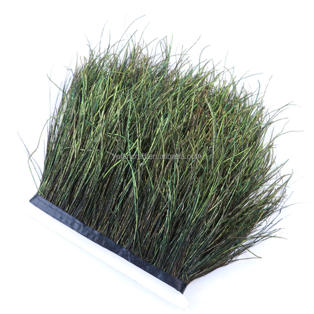 Natural peacock tassel