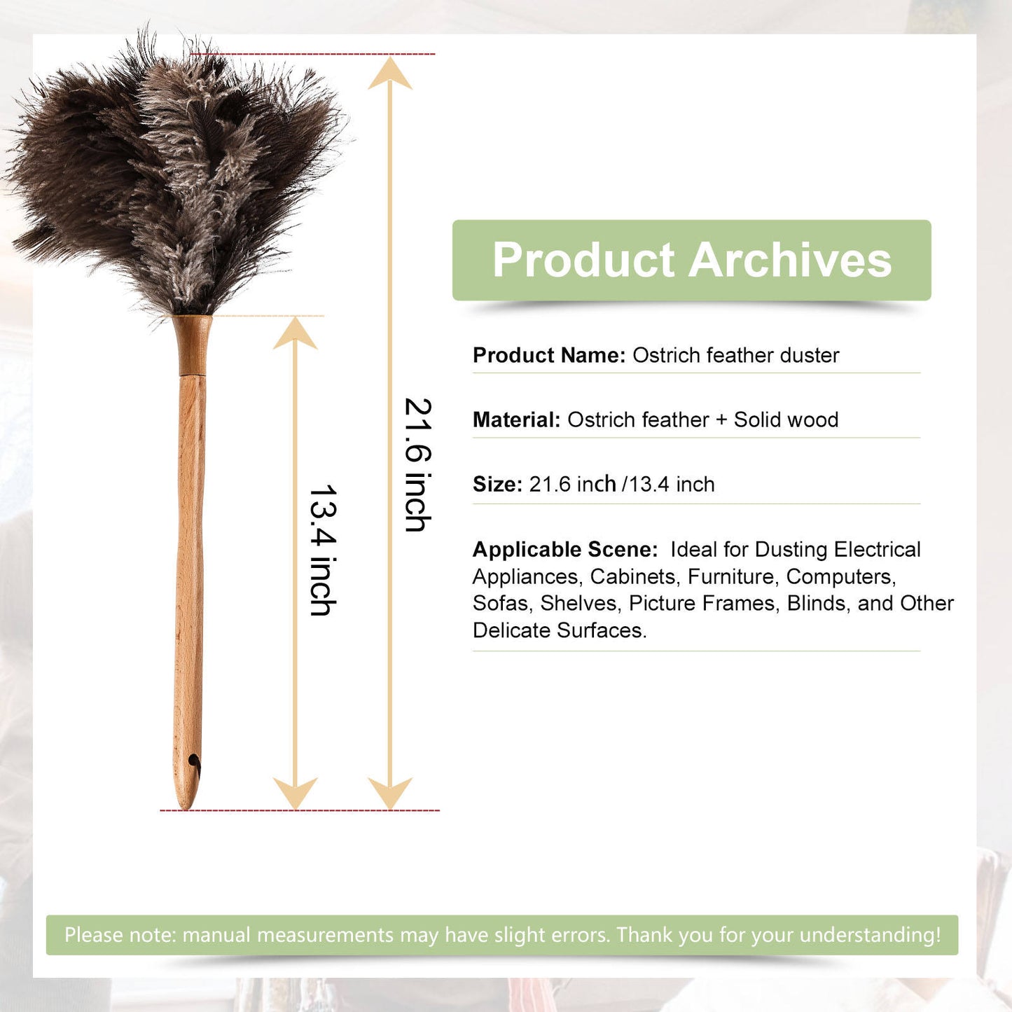 Ostrich Feather Duster 21.6inch