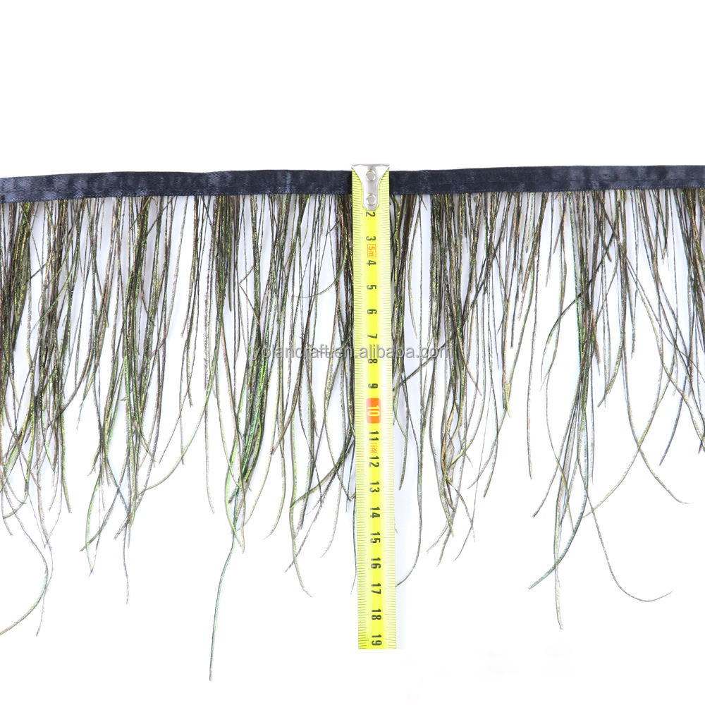 Natural peacock tassel