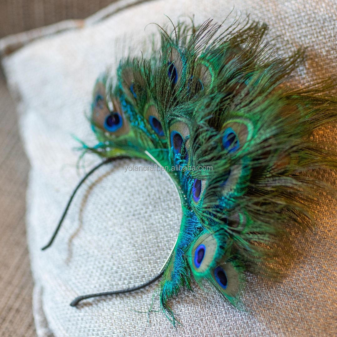 Natural peacock tassel