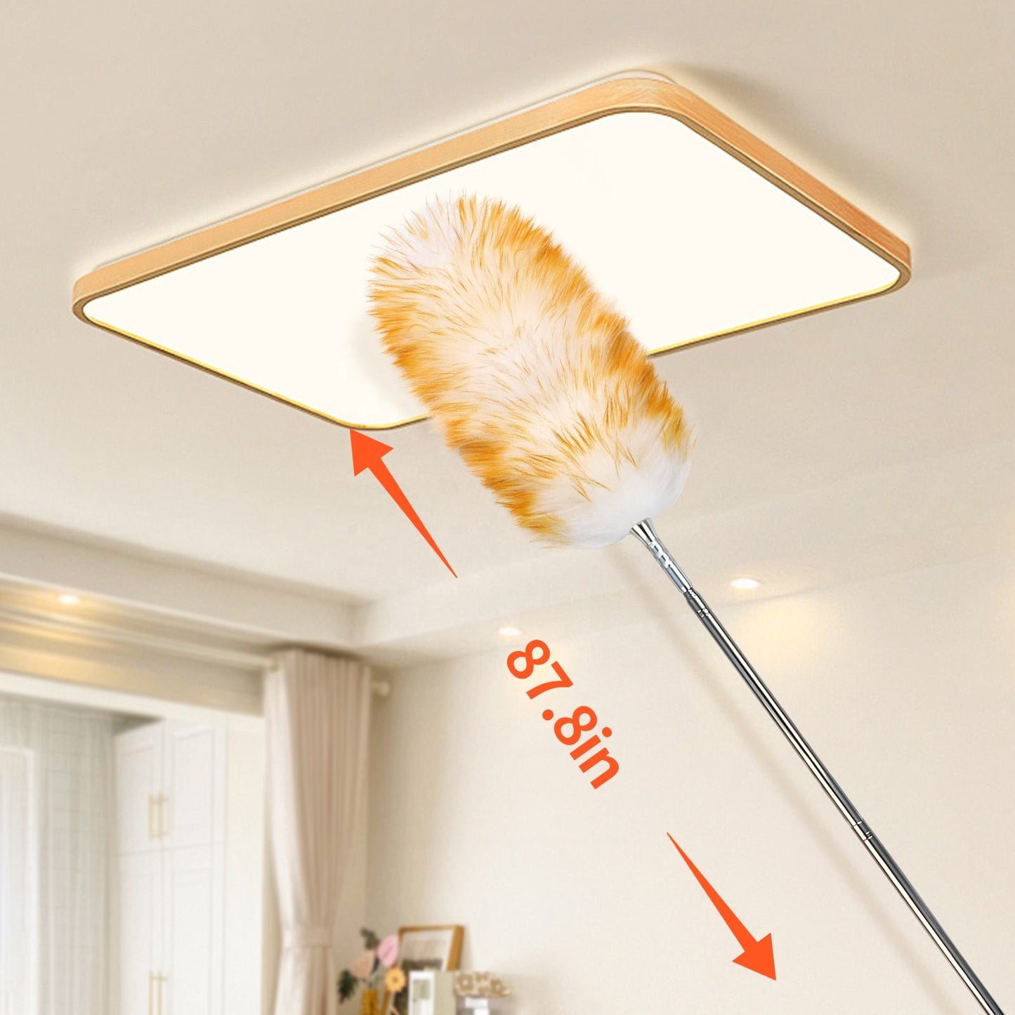 Wool duster, retractable