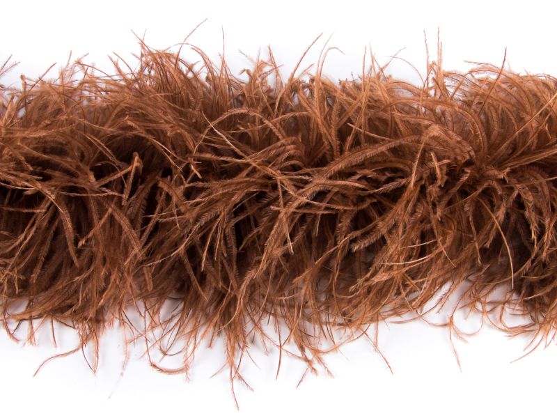 3-layer ostrich feather scarf 15/18cm