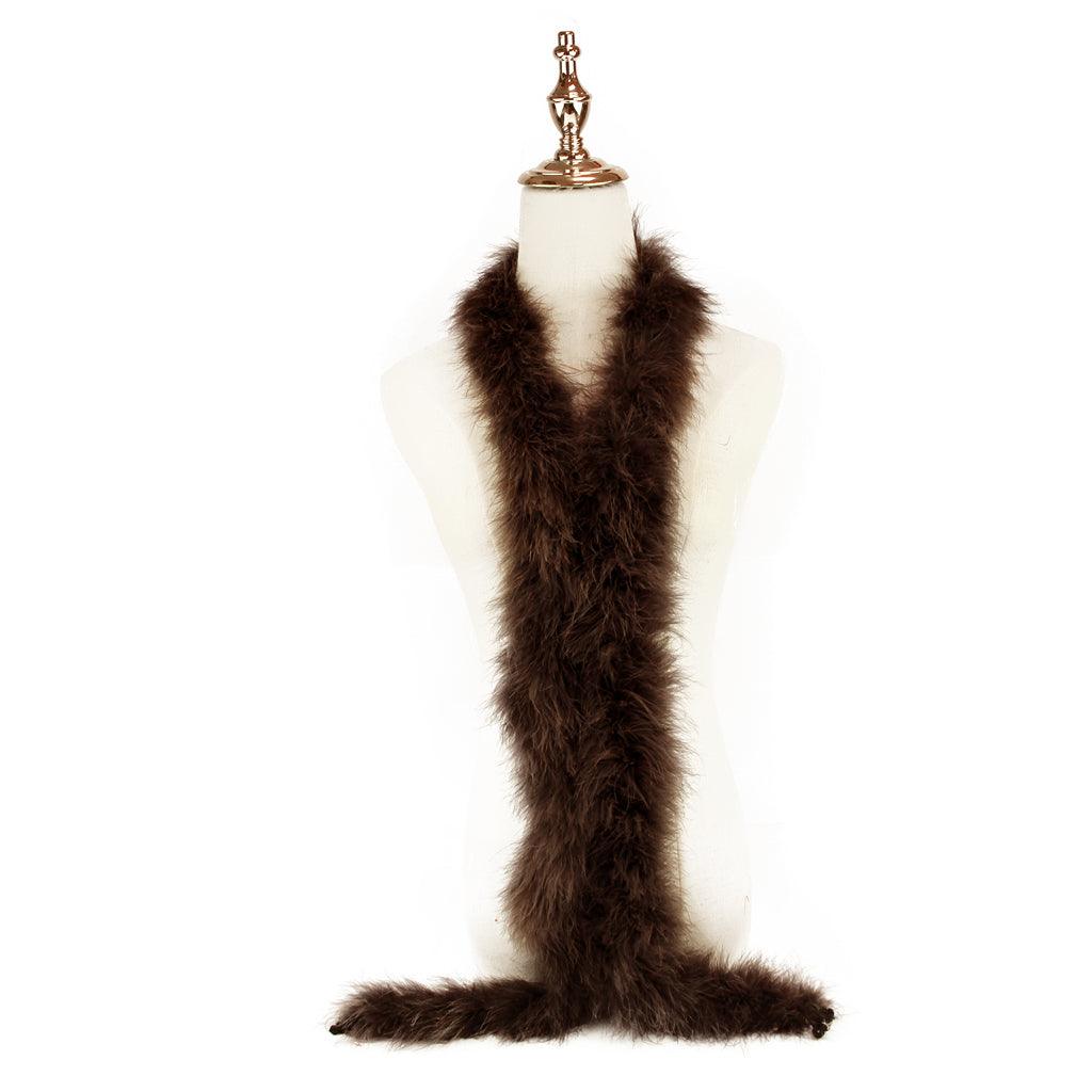 brown feather boa | ostrich feather boas - sendyfeather.com