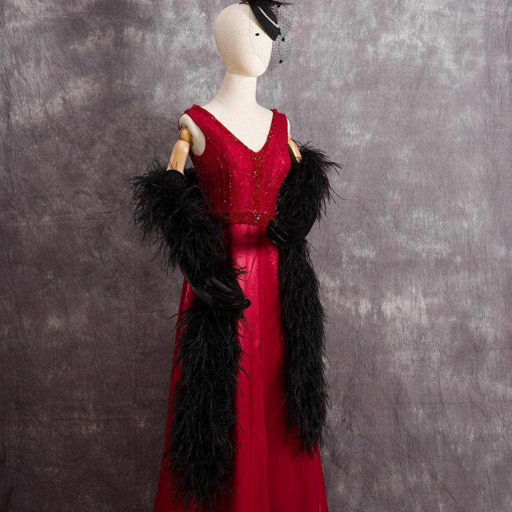 black and white boa | ostrich feather boas - sendyfeather.com