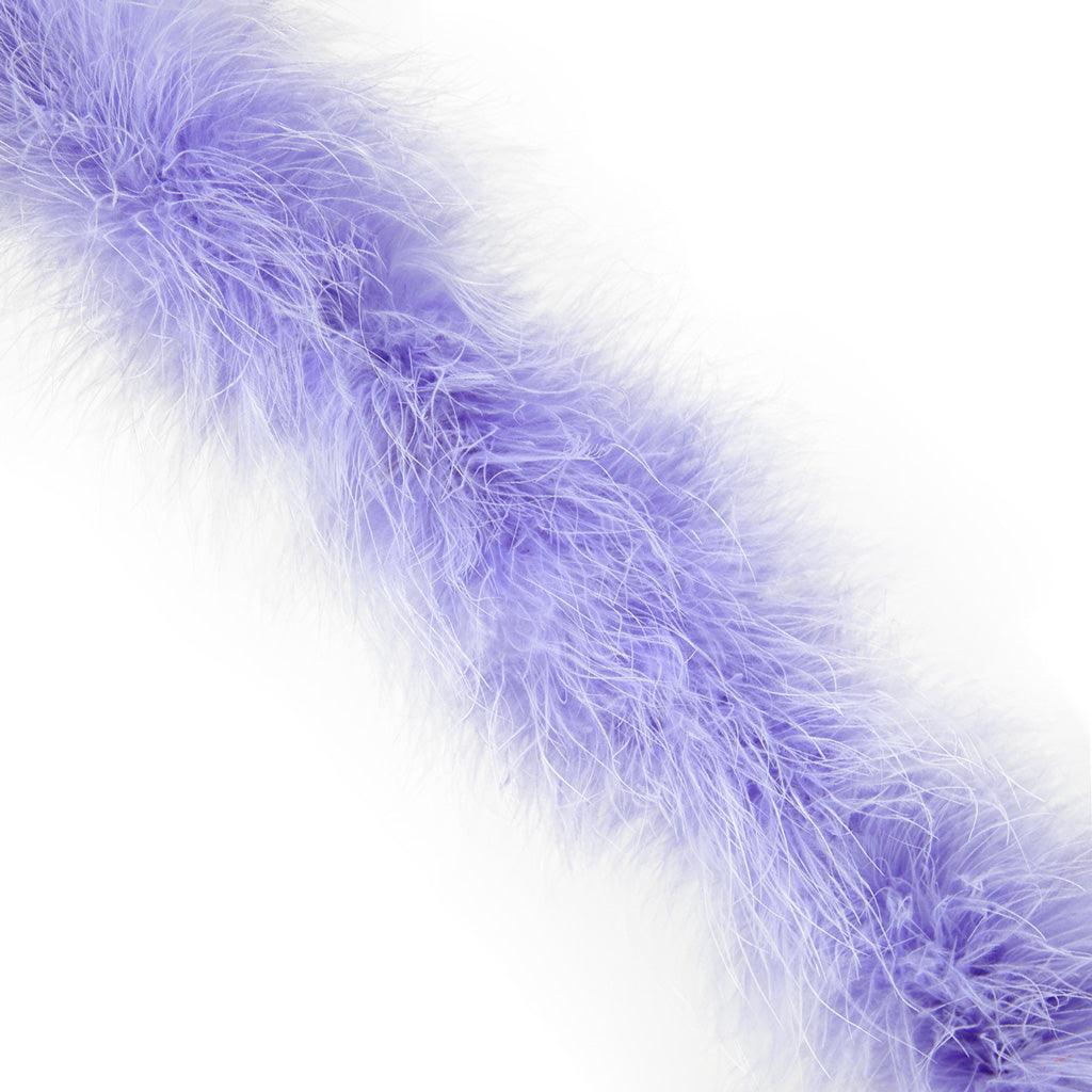Purple Marabou Feather Scarf