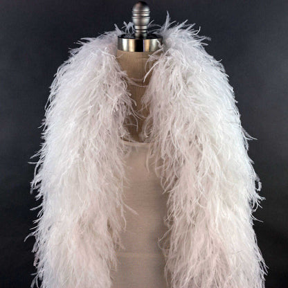 10-layer ostrich feather scarf 8-10CM