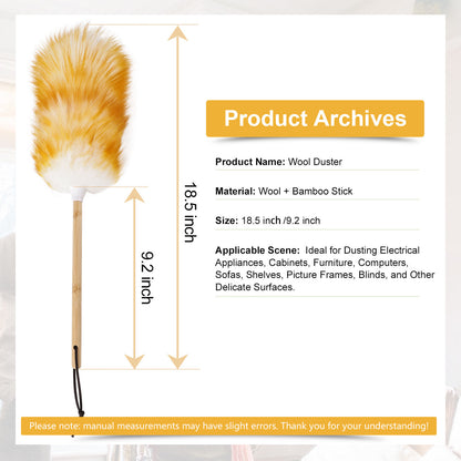 Natural wool duster