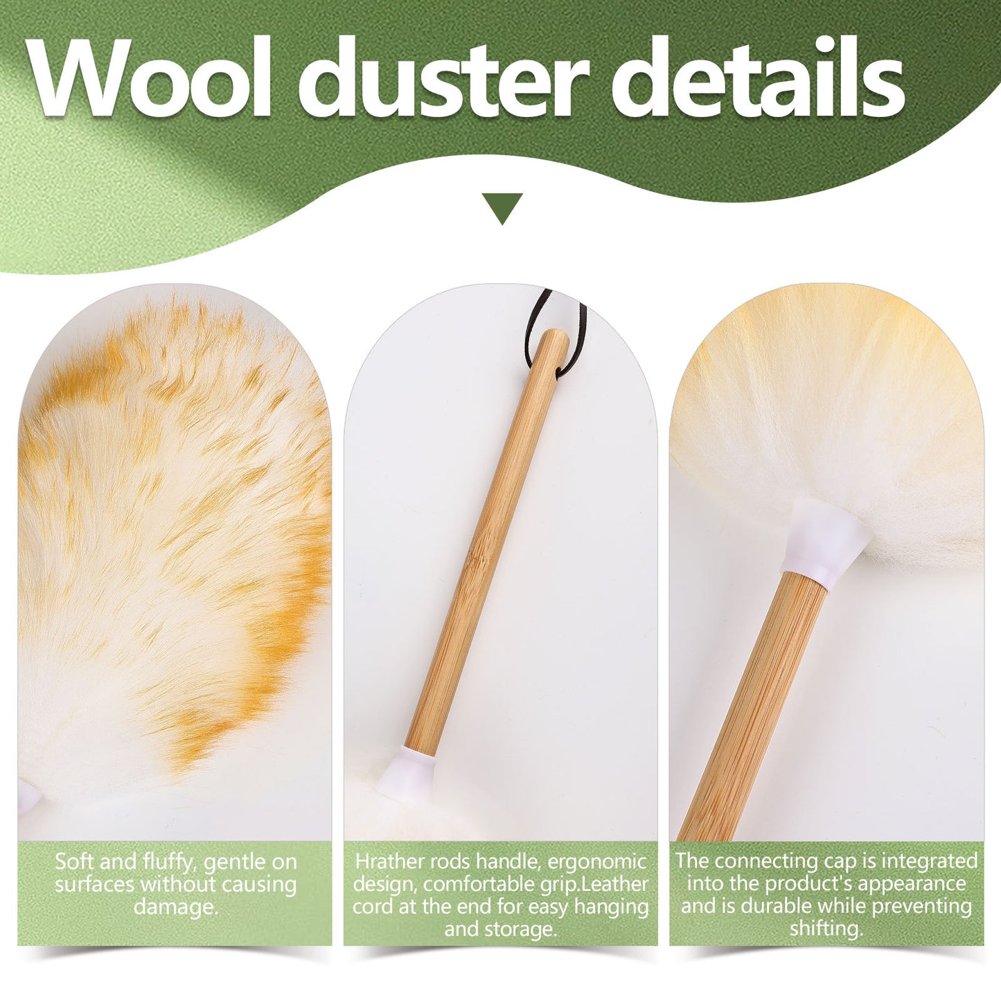 15" wool duster