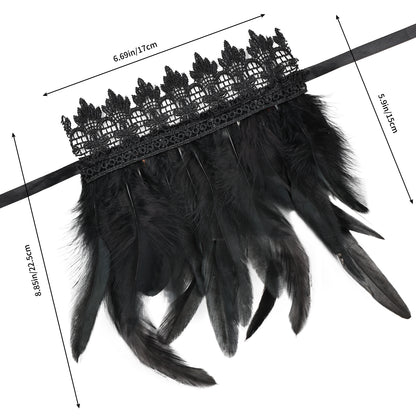 Gothic Feather Glove Sleeves