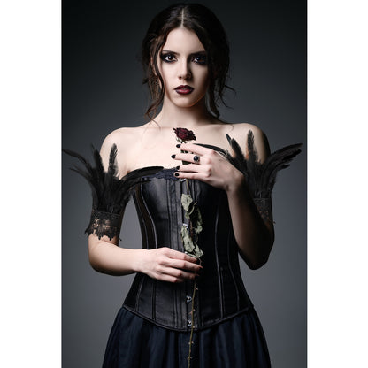 Gothic Feather Glove Sleeves