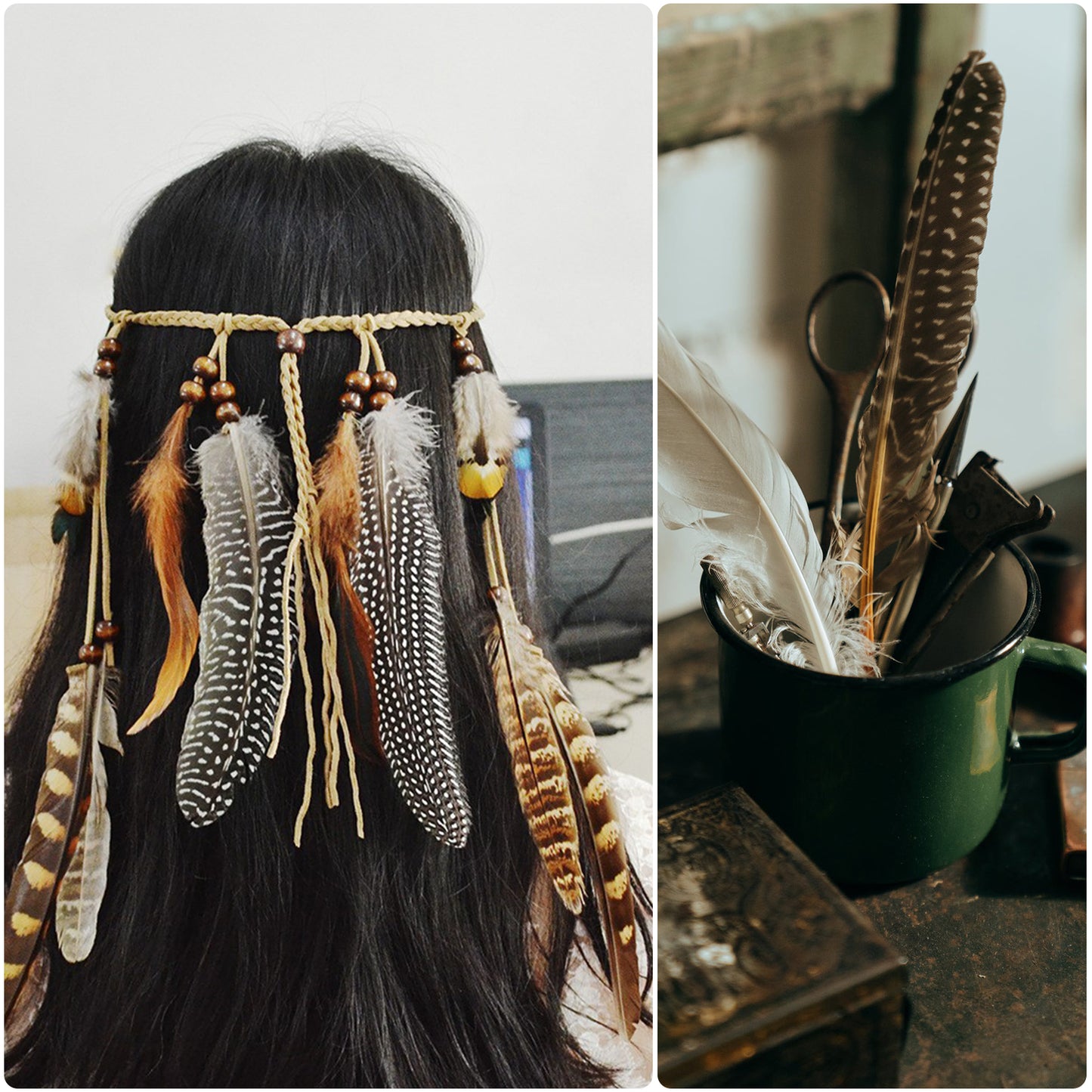 Female pheasant tail feathers