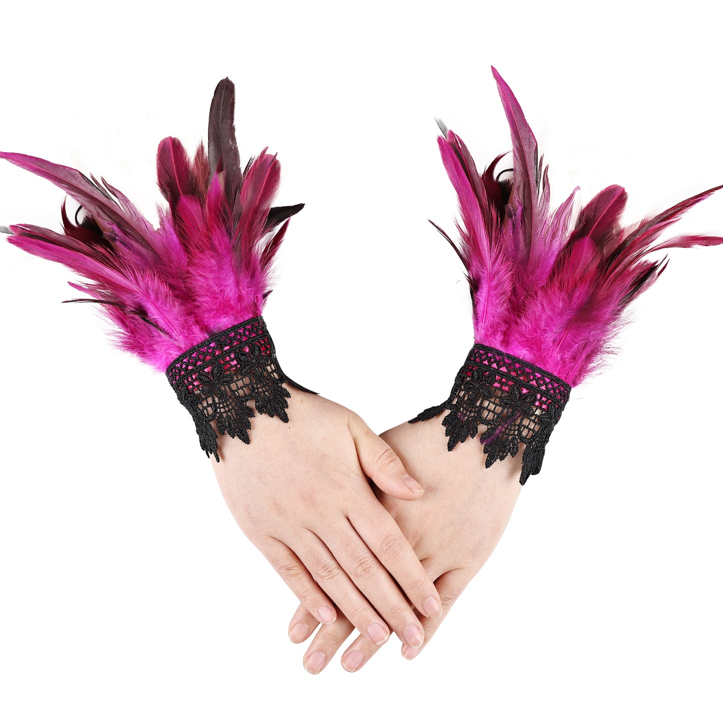 Gothic Feather Glove Sleeves