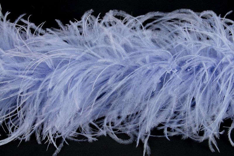 6-layer ostrich feather scarf