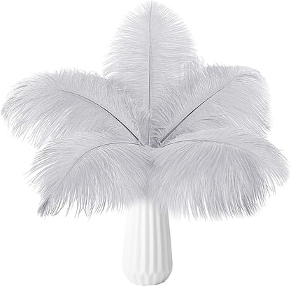 Natural ostrich feathers 24pcs