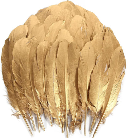 120pcs White Goose Feathers Natural Bulk 6-8 inch 15-20cm