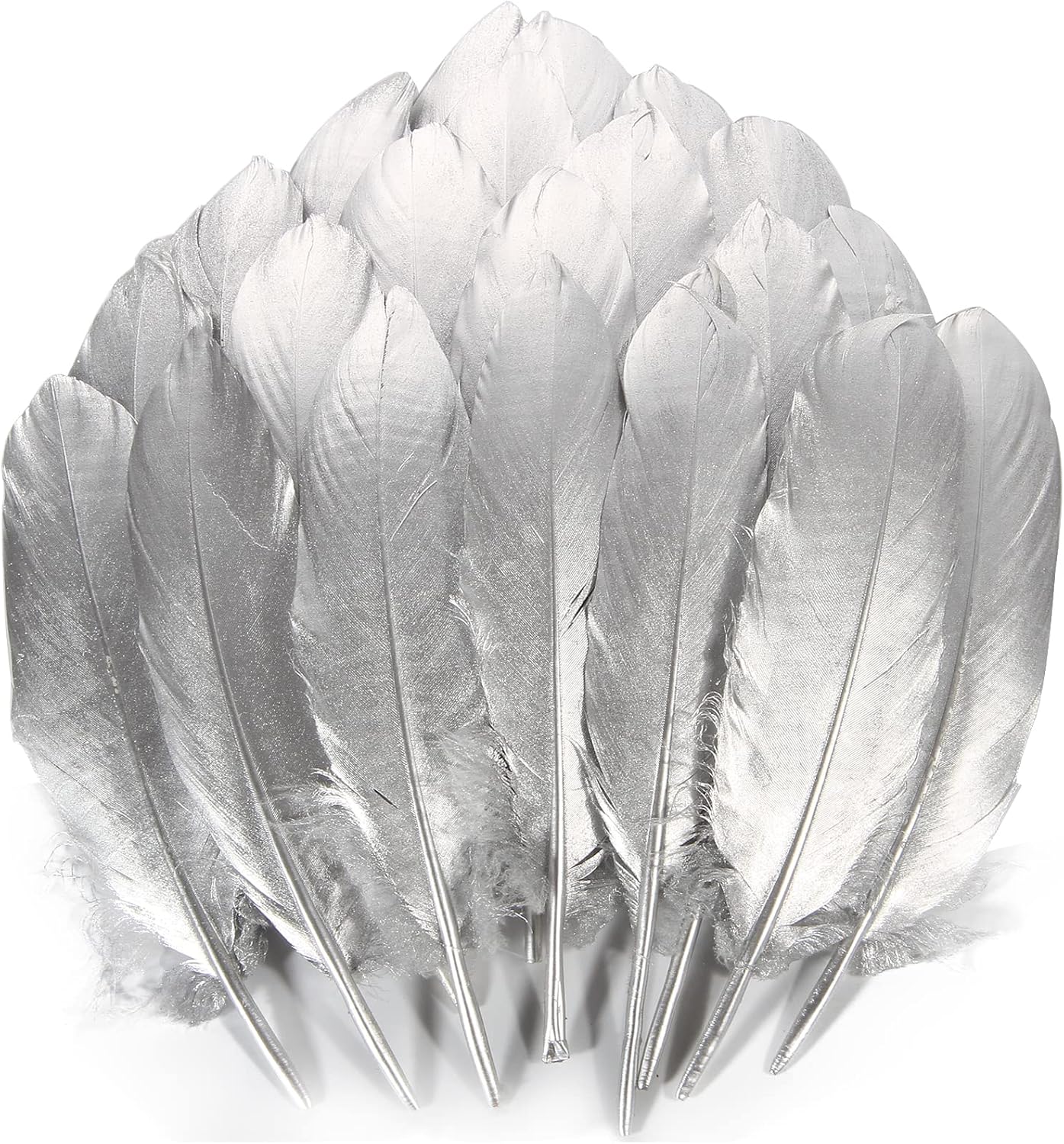 120pcs White Goose Feathers Natural Bulk 6-8 inch 15-20cm