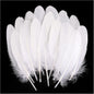 120pcs White Goose Feathers Natural Bulk 6-8 inch 15-20cm