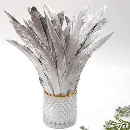 50PCS Rooster Coque Tail Feathers Bulk Natural 12-14Inch 30-35cm