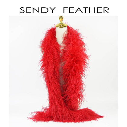 red feather boa | ostrich feather boas - sendyfeather.com