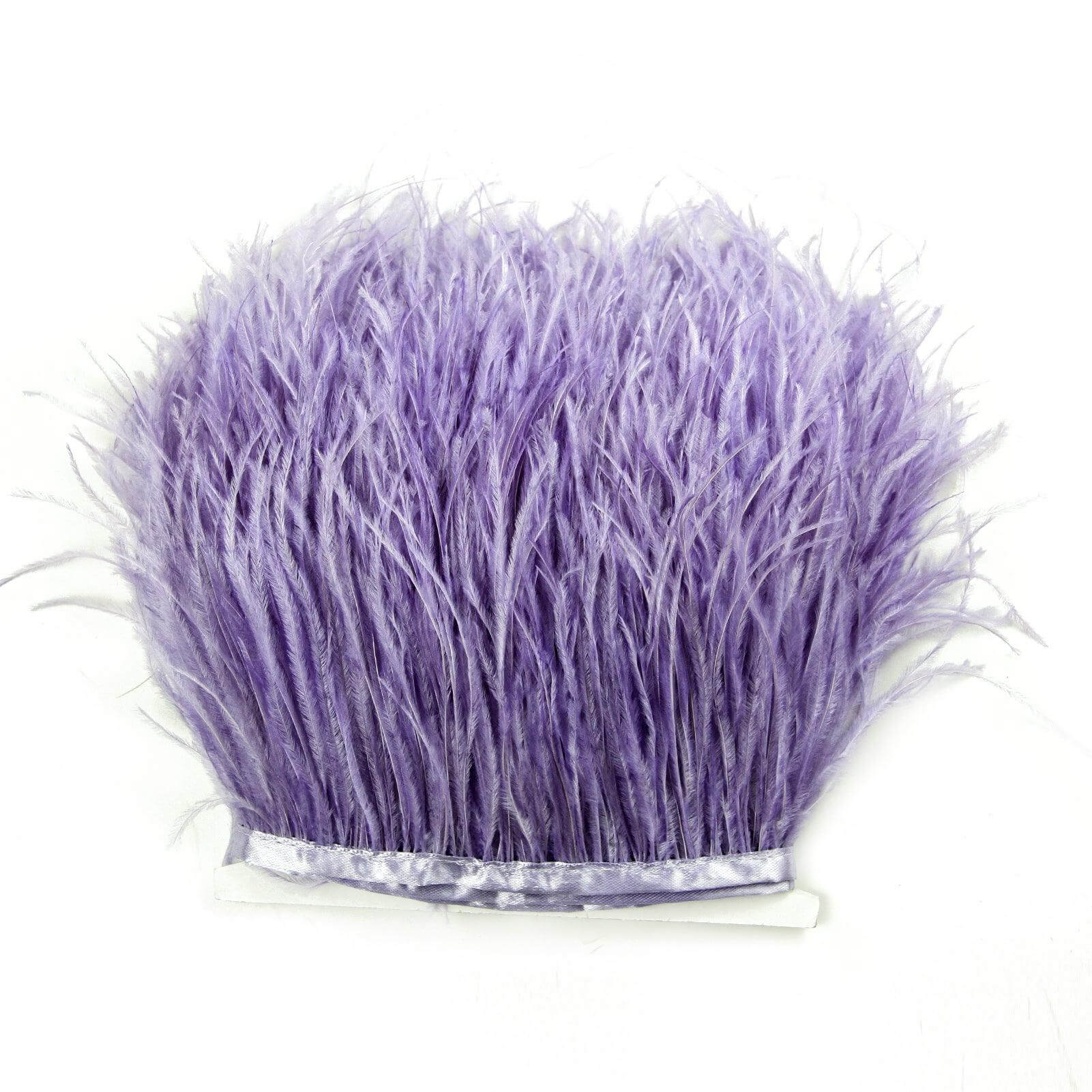 Ostrich Feather Fringes Trimmings 10/13cm (Sold By Meter)