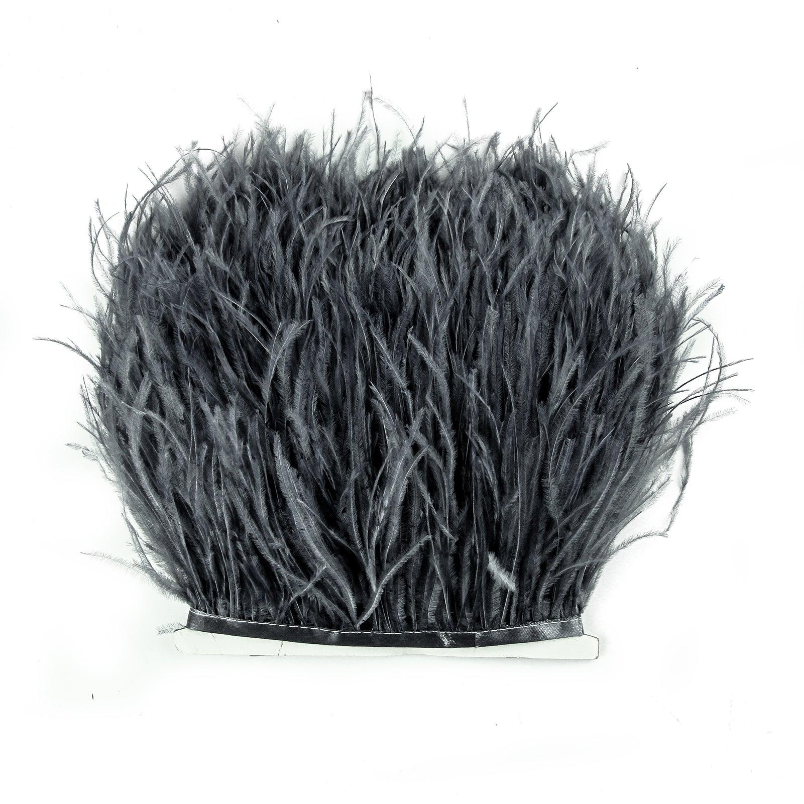 Ostrich Feather Fringes Trimmings 8/10cm (Sold By Meter) - SendyFeather