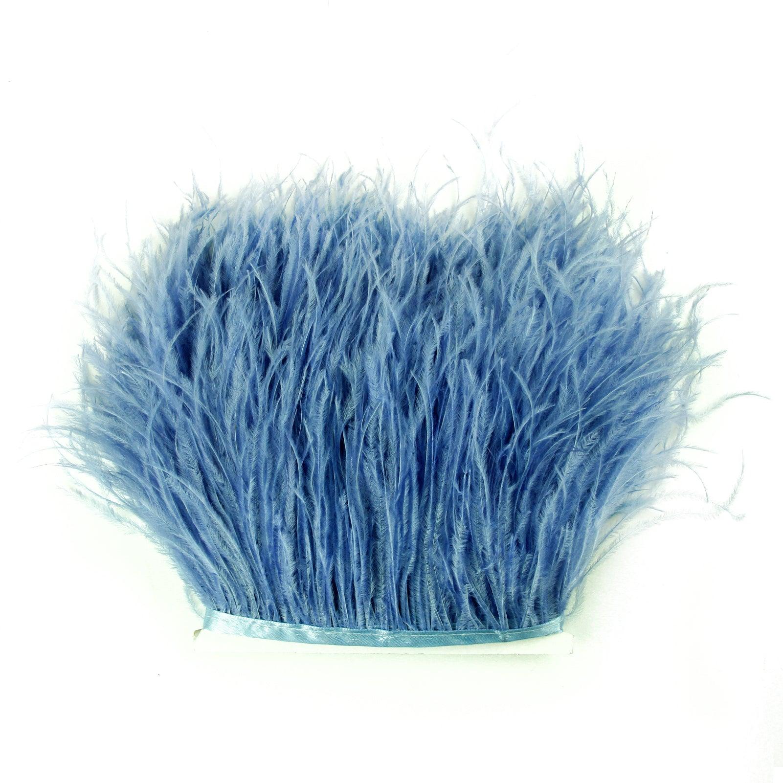 Ostrich Feather Fringes Trimmings 8/10cm (Sold By Meter) - SendyFeather