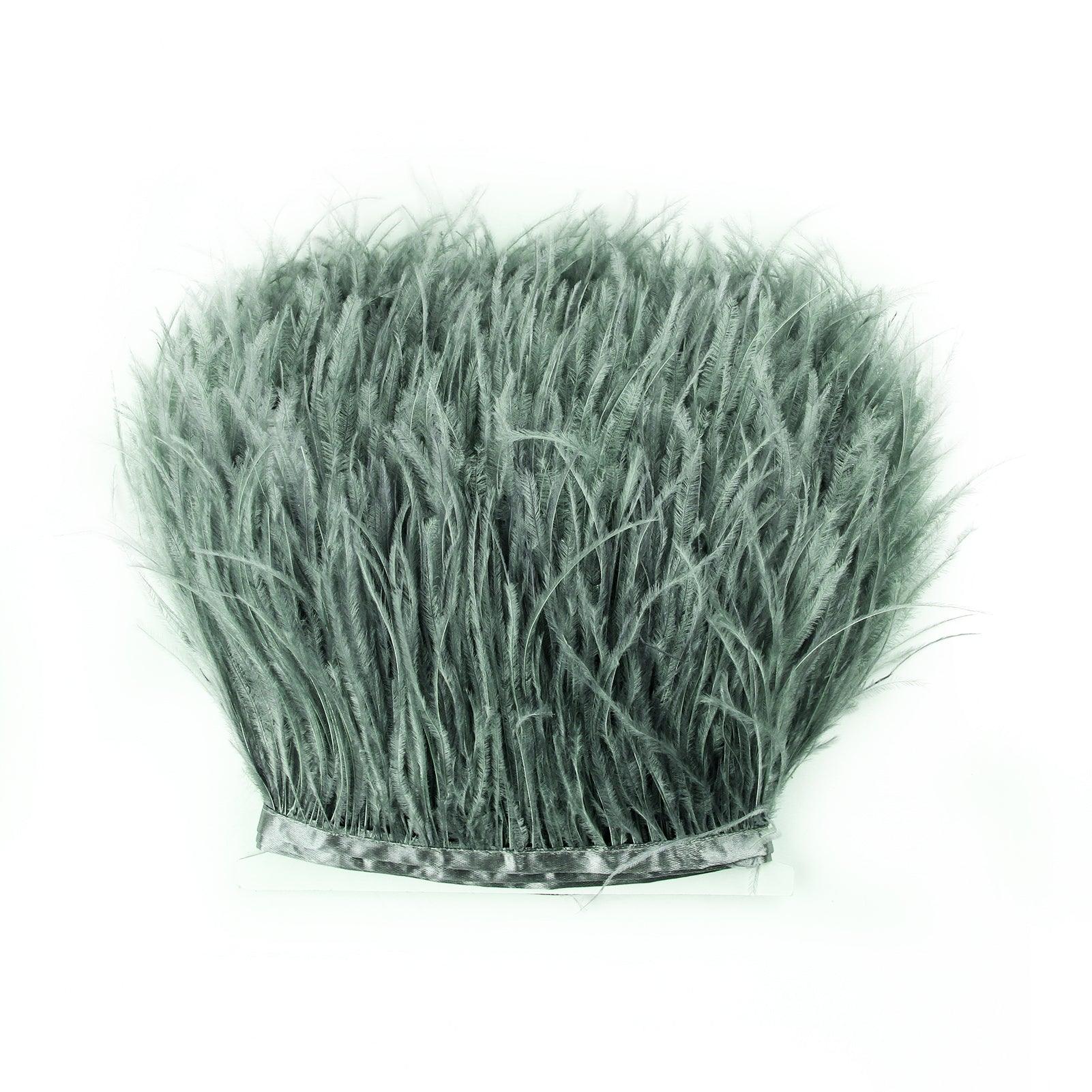 Ostrich Feather Fringes Trimmings 6/8cm (Sold By Meter)