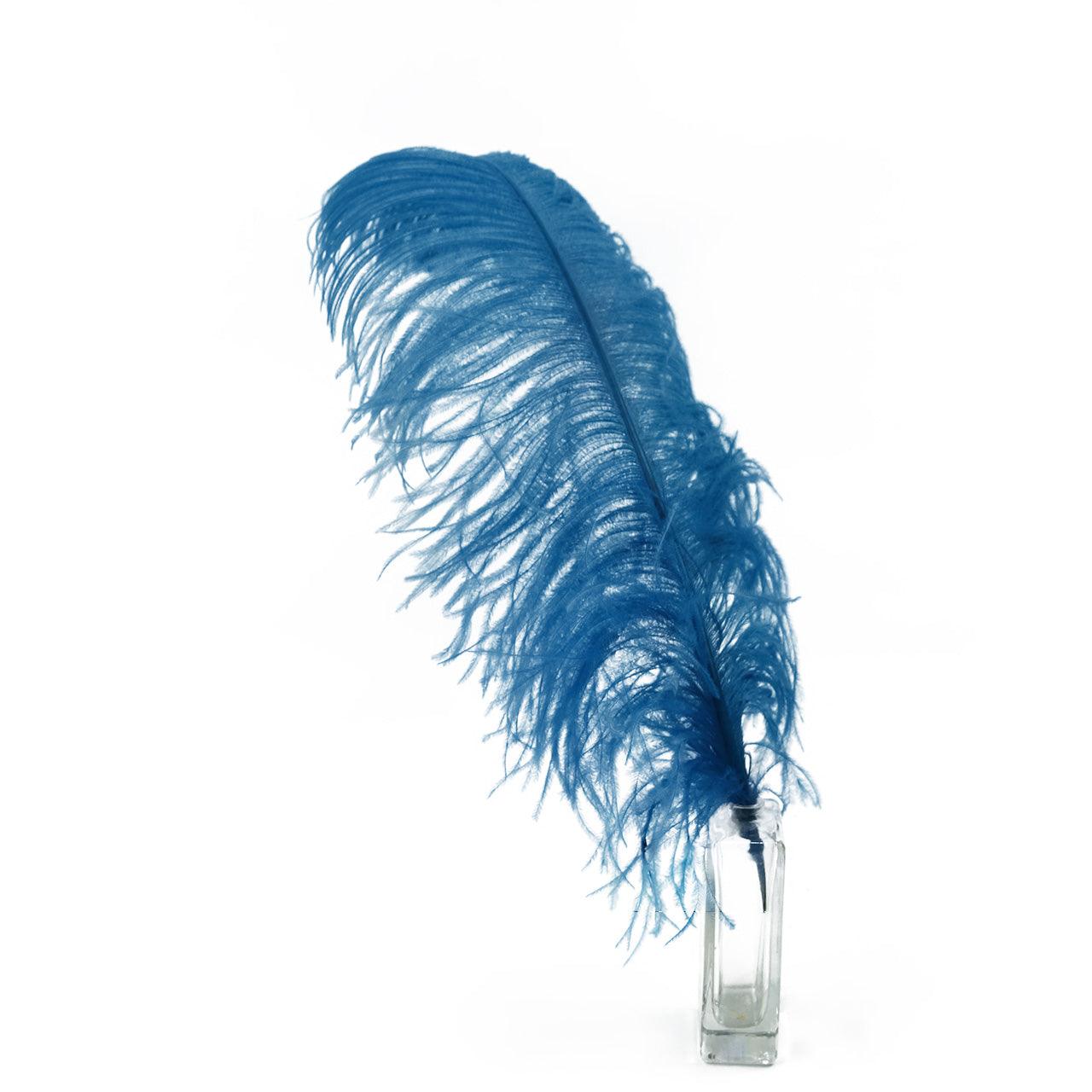White Long Ostrich Wing Feathers Plume